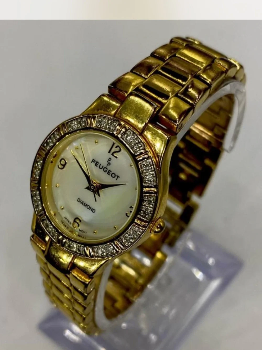 *** Peugeot  ^^^ Women's Gold Diamond Accent Bracelet Watch * Luxury ^^^